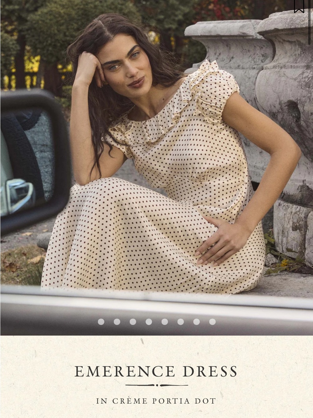 NWOT Doen IN CRÈME PORTIA DOT EMERENCE MAXI DRESS Size M - Picture 4 of 13